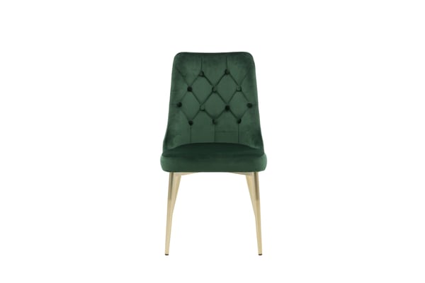 Ruokatuoli, Velvet Lyx, 66x50x88.5 cm, Vihreä