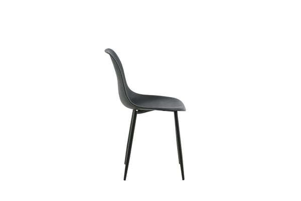 Ruokatuoli, Polar-muovi, 58x45,5x81 cm, Musta