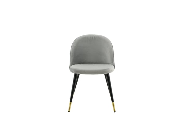 Ruokatuoli, Velvet Matstol 2-pack, 57x50x76.5 cm, Harmaa