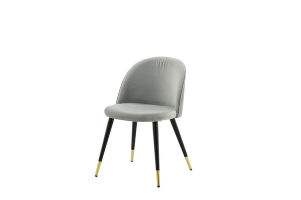 Ruokatuoli, Velvet Matstol 2-pack, 57x50x76.5 cm, Harmaa