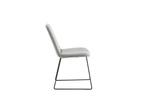 Ruokatuoli, Muce 2-pack, 63x43x84 cm, Harmaa