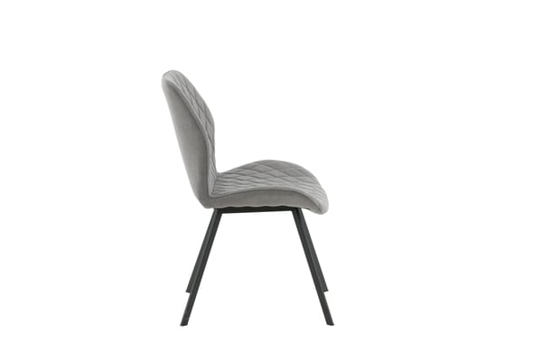 Ruokatuoli, Gemma 2-pack, 63x50x90 cm, Harmaa