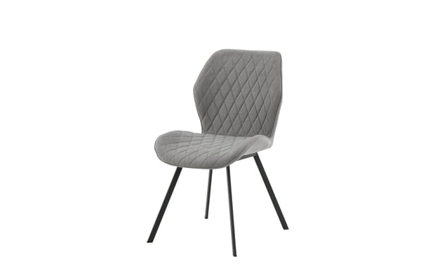 Ruokatuoli, Gemma 2-pack, 63x50x90 cm, Harmaa