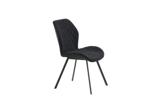 Ruokatuoli, Gemma 2-pack, 63x50x90 cm, Musta