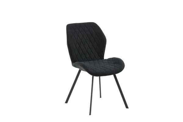 Ruokatuoli, Gemma 2-pack, 63x50x90 cm, Musta