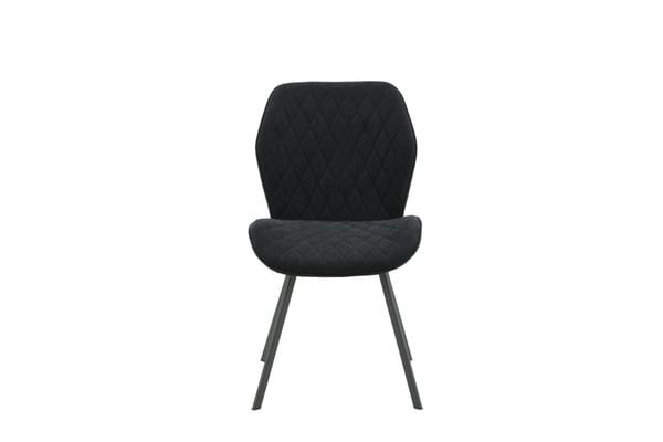 Ruokatuoli, Gemma 2-pack, 63x50x90 cm, Musta