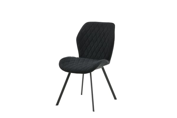 Ruokatuoli, Gemma 2-pack, 63x50x90 cm, Musta