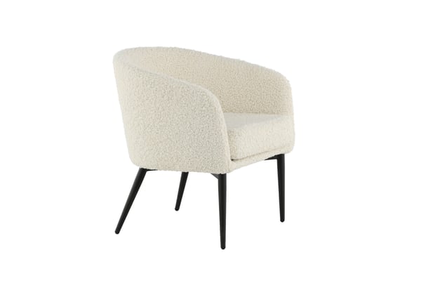 Lounge-tuoli, Fluffy, 64x70x66 cm, Valkoinen