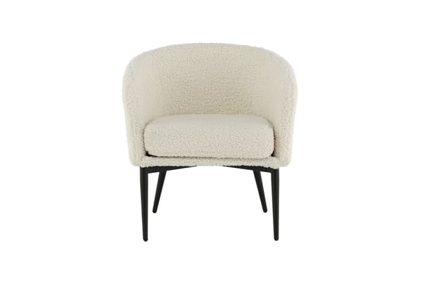 Lounge-tuoli, Fluffy, 64x70x66 cm, Valkoinen