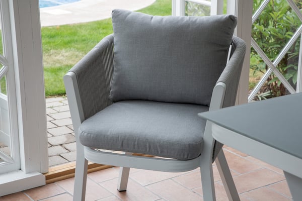 Ruokatuoli, Virya 2-pack, 63x60x73 cm, Harmaa