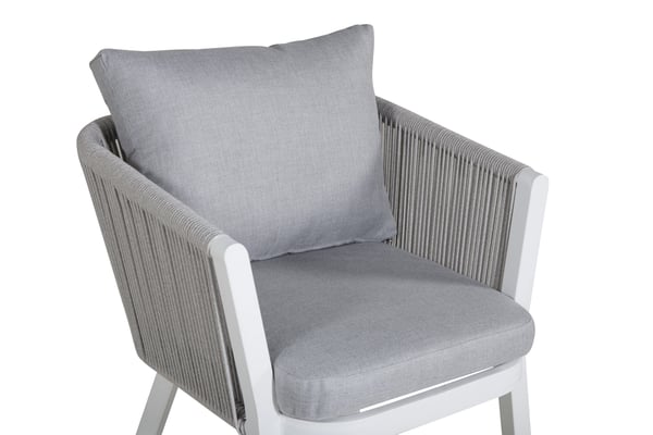 Ruokatuoli, Virya 2-pack, 63x60x73 cm, Harmaa