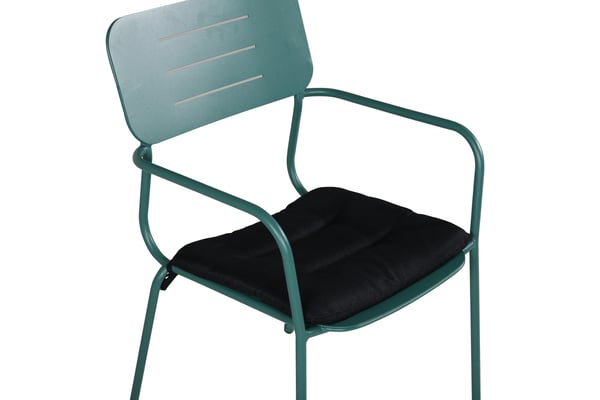 Tuoli, Nicke Ruokatuoli Käsinojilla 2-pack, 62x56x88.5 cm, Vihreä