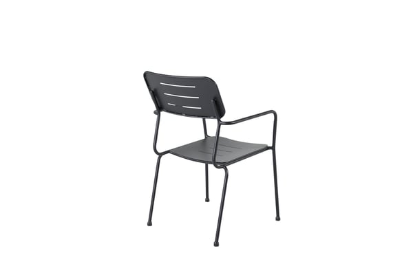 Ruokatuoli, Nicke W. käsinojat, 2 kpl, 62x56x88,5 cm, musta