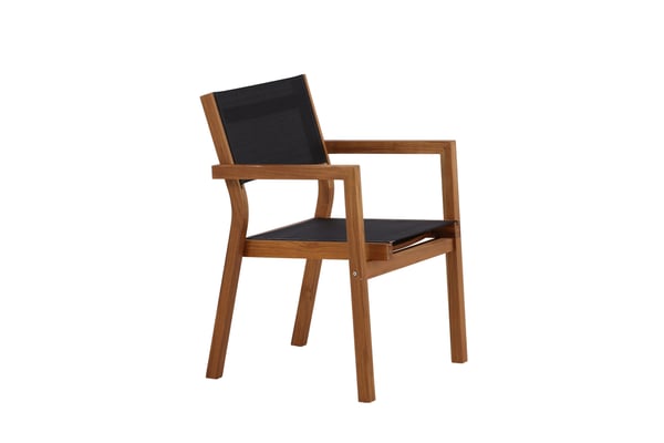 Pinottava tuoli, Venice 2-pack, 60x61x85 cm, Musta