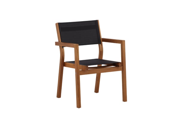 Pinottava tuoli, Venice 2-pack, 60x61x85 cm, Musta
