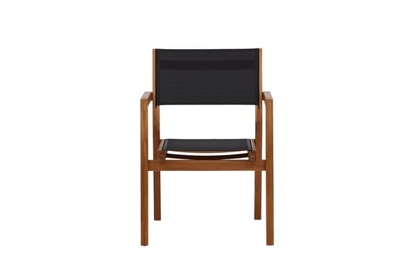 Pinottava tuoli, Venice 2-pack, 60x61x85 cm, Musta