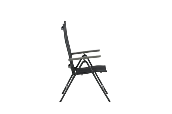 Tuoli, Albany Light 5-asentoinen 2-pack, 67x59x109,5 cm, Musta
