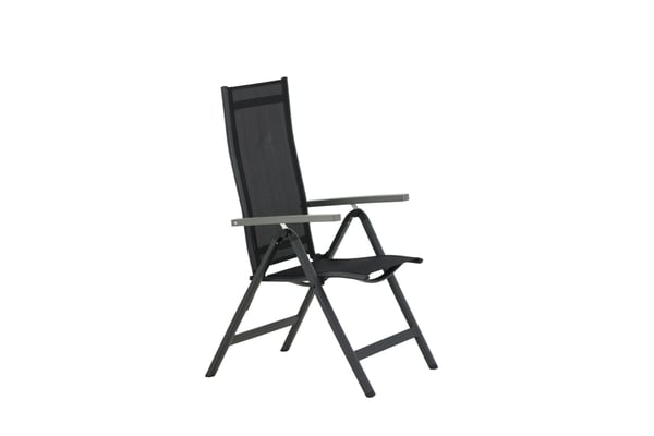 Tuoli, Albany Light 5-asentoinen 2-pack, 67x59x109,5 cm, Musta