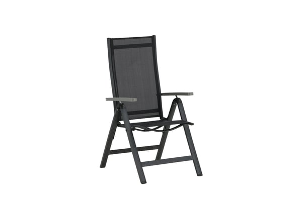 Tuoli, Albany Light 5-asentoinen 2-pack, 67x59x109,5 cm, Musta