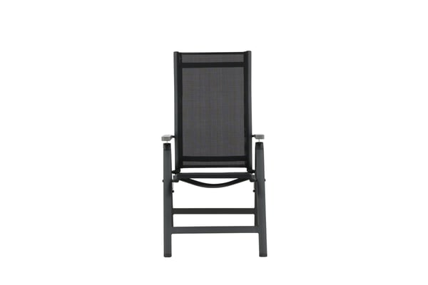 Tuoli, Albany Light 5-asentoinen 2-pack, 67x59x109,5 cm, Musta