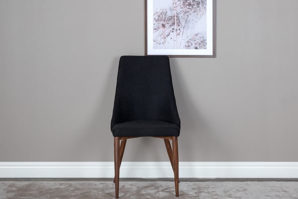 Ruokatuoli, Leone 2-pack, 50x46.5x91 cm, Musta