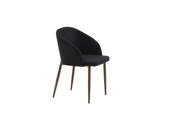 Ruokatuoli, Arch 2-pack, 55x48.5x83 cm, Musta