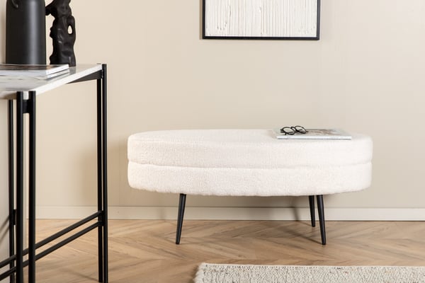 Rahi, Otto, 100x40x41 cm, Musta/Valkoinen