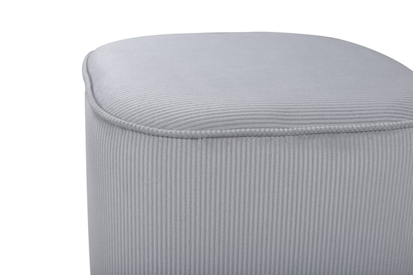 Jalkarahi, Piff Pouf, 41x44 cm, Harmaa