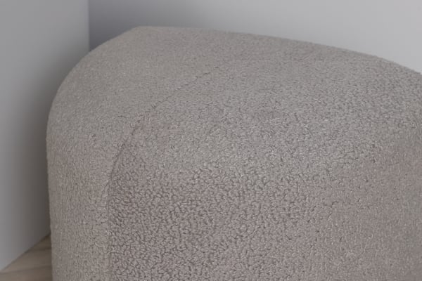 Pouf, Peg, 41x46 cm, Harmaa