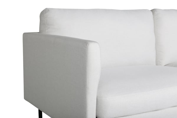 2-hengen sohva, Zoom, 181x54 cm, vaalea beige
