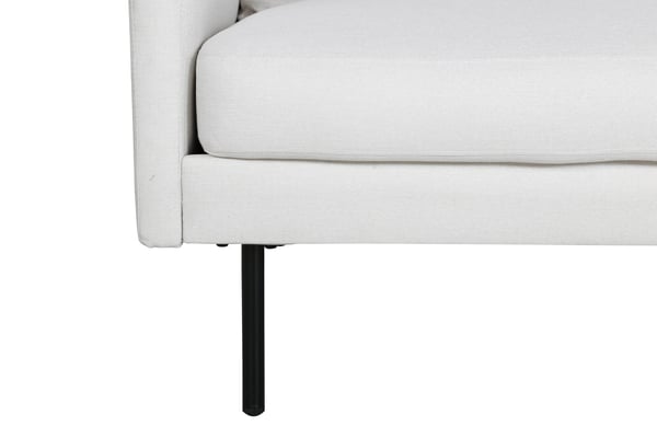 2-hengen sohva, Zoom, 181x54 cm, vaalea beige