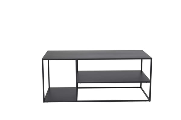 Sohvapöytä, Teräs, 50x120 cm, Musta