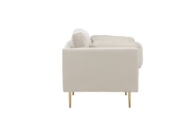 Nojatuoli, Boom Single Chair Corduroy, 86x84x110 cm, Beige