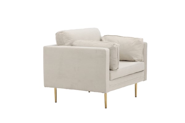 Nojatuoli, Boom Single Chair Corduroy, 86x84x110 cm, Beige