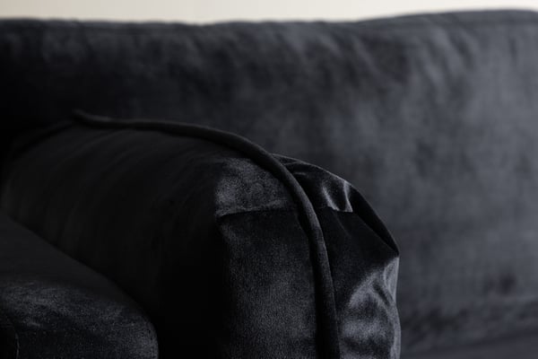 Nojatuoli, Boom Single Chair Velvet, 86x84x110 cm, Musta