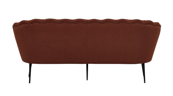 Sohva, Calais 3-istuttava, 180x78 cm, Punainen