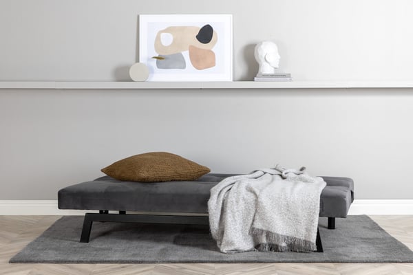 Vuodesohva, Bodil, 180x55 cm, Tummanharmaa