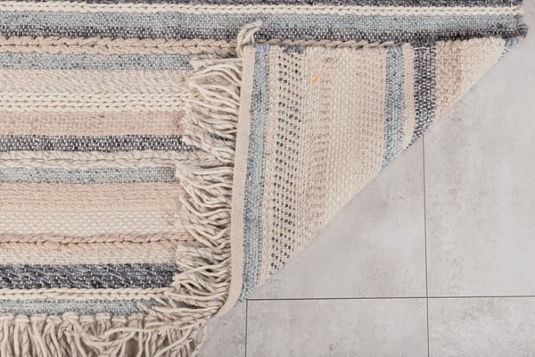 Matto, Gudha Villaa, 170x240 cm, Beige/Sininen