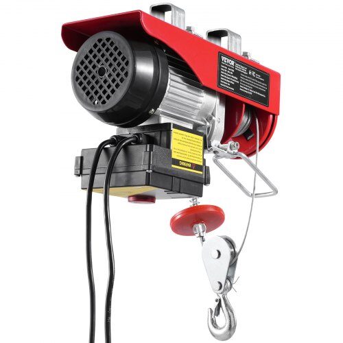 Elektrisk vinschkran 330x130x220 mm, trådlös och trådbunden fjärrkontroll, metall
