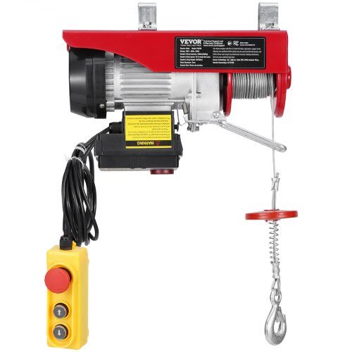 Elektrisk vinschkran 330x130x220 mm, trådlös och trådbunden fjärrkontroll, metall