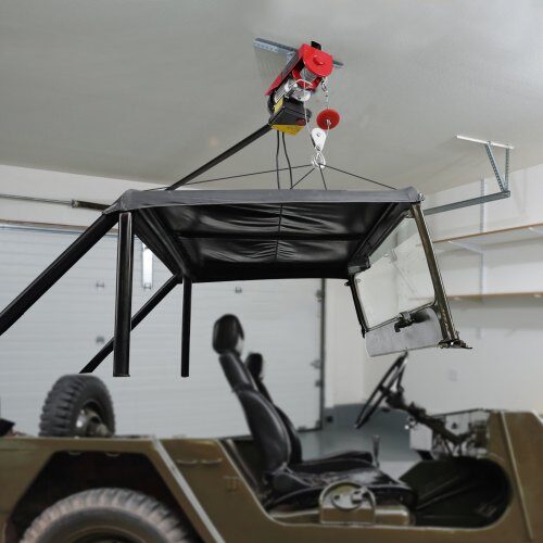 Elektrisk vinschkran 330x130x220 mm, trådlös och trådbunden fjärrkontroll, metall
