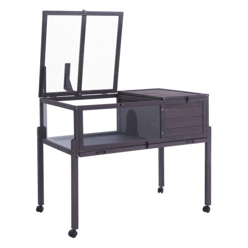 Sköldpaddshabitat, 96,5x61x82,5 cm, Grå, Cederträ Sköldpaddshabitat, 96,5x61x82,5 cm, Grå, Cederträ