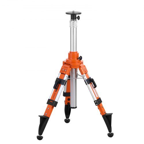 Laser-nivåstativ, 69x172 cm, Orange, Aluminium, Justerbar