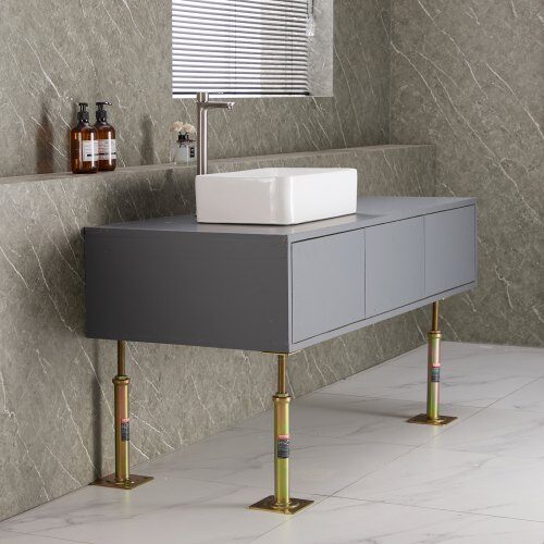 Justerbar golvstödjepelare, 29.5x40.6 cm, stål, set om 4