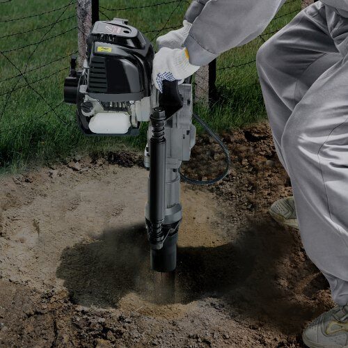 T-stolpslagare, bensindriven 4-takt 1000W, 61.5x37.7x48 cm, portabelt verktyg