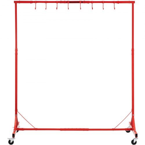 Målningsställ, 148x70x153.5 cm, Röd, Stål