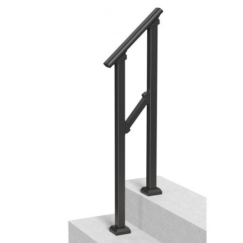 Trappräcke, 68x8.4x92 cm, Svart, Kolstål