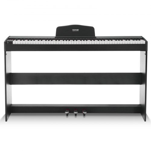 Digitalpiano, 88 fullt vägda tangenter, 131,7x32x78,5 cm, svart & vit, elektrisk