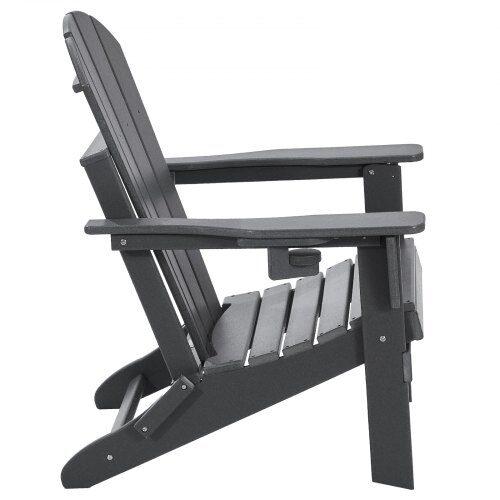 Adirondack stol sæt, 31.5x29.7x36 cm, grå, sammenklappelig plast