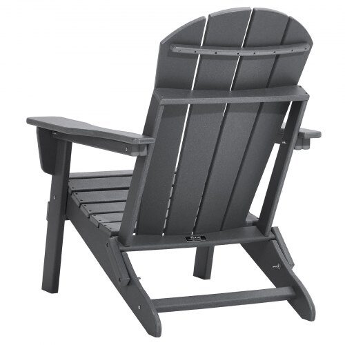 Adirondack stol sæt, 31.5x29.7x36 cm, grå, sammenklappelig plast